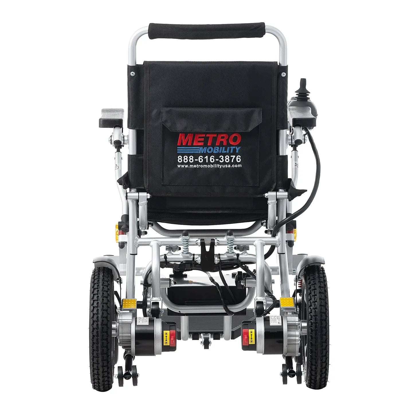 Metro Mobility iTravel Plus 8 Inch 4 Wheel Electric Wheelchair with 360W Motor and Battery