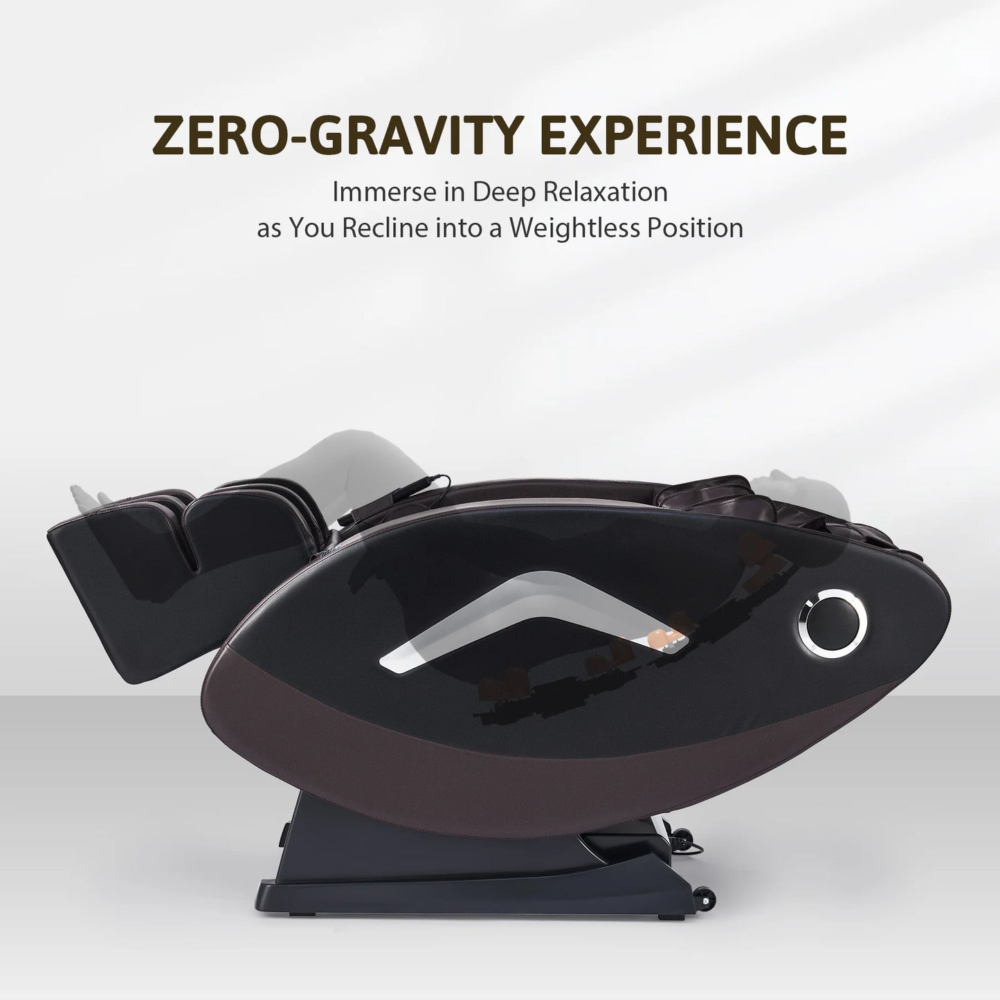 Massage Chair with SL Track 22 Nodes Foot Rollers and Bluetooth Speakers for Ultimate Relaxation