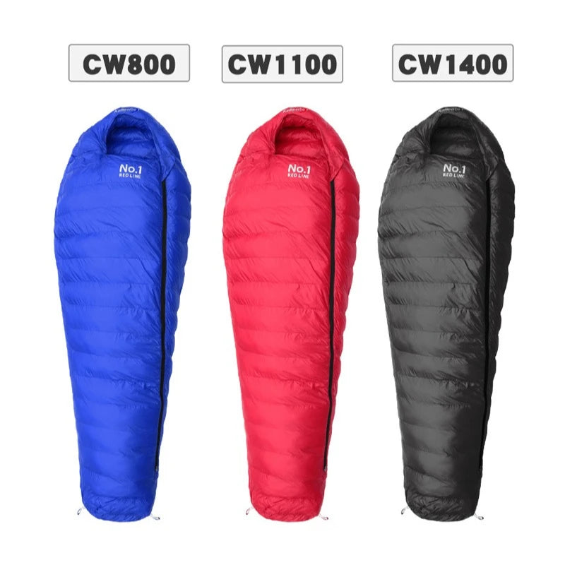 CW800 Winter Ultralight Sleeping Bag for Adults Comfortable Down Camping Gear