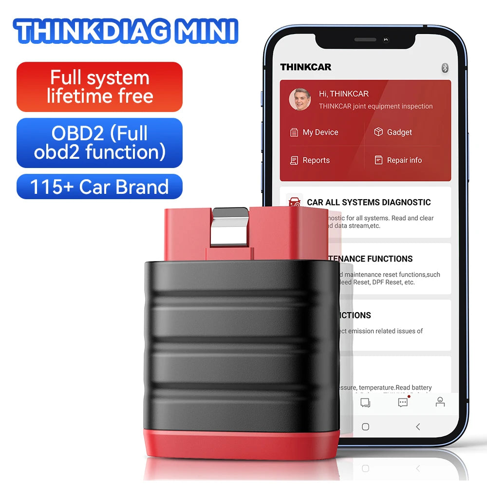 Thinkcar ThinkDiag Mini OBD2 Scanner All System Diagnostic Tool with Free Lifetime Updates