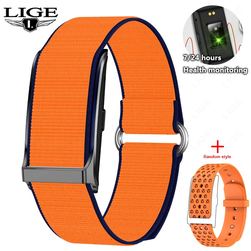 LIGE No Screen Smart Watch 20 Day Battery Life Blood Oxygen Pressure Monitoring Bracelet