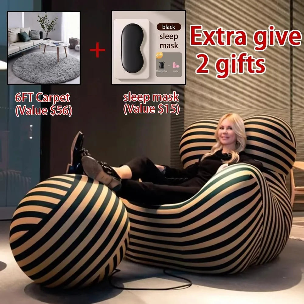 Light Luxury Modern Designer Lazy Sofa 39.3"*37.4"*37.4" Adult Floor Leisure Living Room Balcony Creative Single armrest Couch L