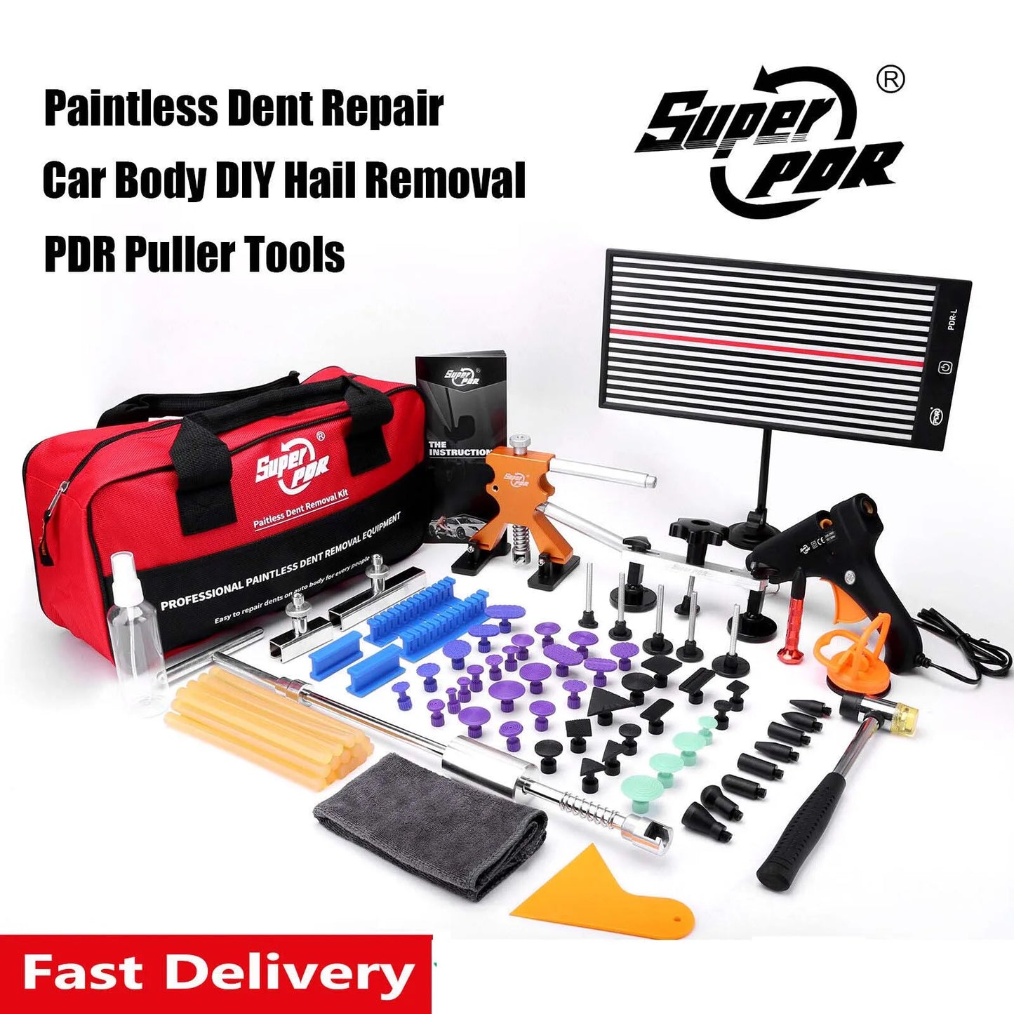 PDR Auto Paintless Dent Removal Kit Suction Cup Tool Set for Car Body Repair