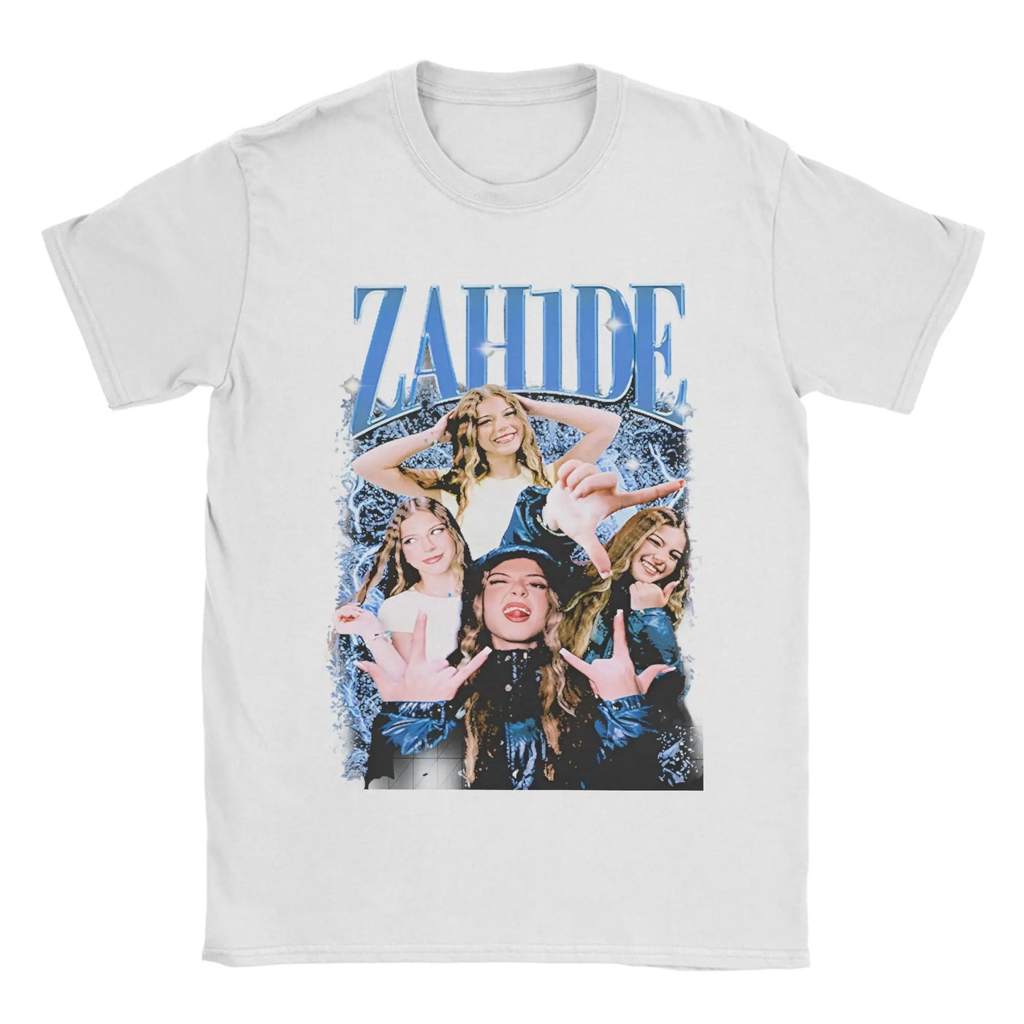 Men's Retro Zahide Bootleg Graphic T-Shirt 100 Percent Cotton Short Sleeve Tee