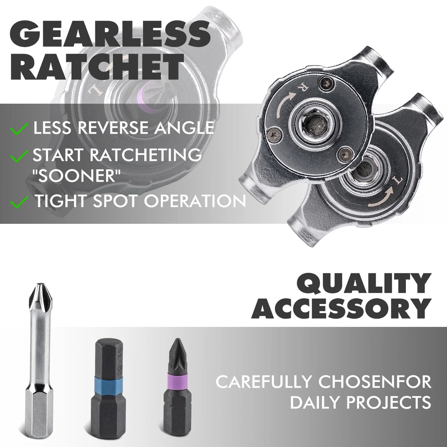 VMAN 40in1 Multifunction Ratchet Screwdriver Set Multi Magnetic Bits Mini Repair Tool Kit Household Tool For PC & Iphone Etc.