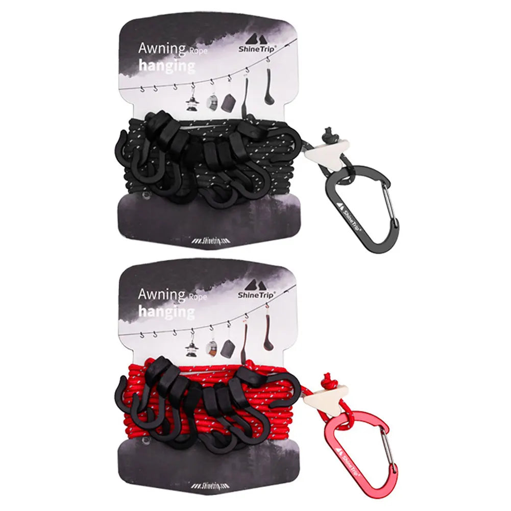 Multifunctional Camping Storage Strap Outdoor Clothesline for Hiking and Backpacking