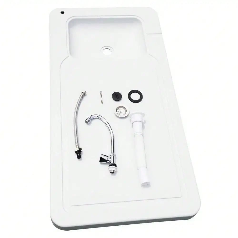 Folding Fish Cleaning Table with Sink and Faucet Portable Outdoor Camping Station