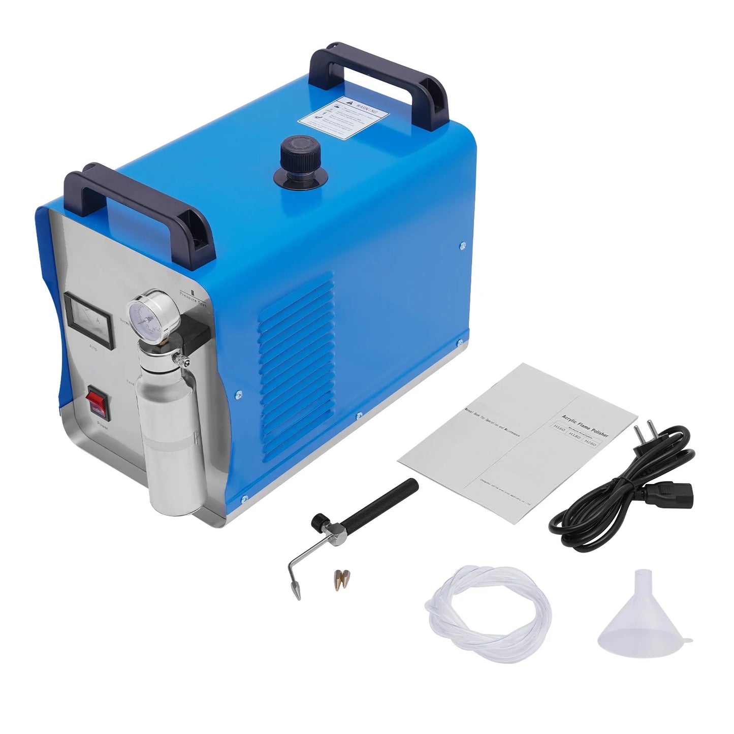 95L H180 Oxygen Hydrogen HHO Gas Flame Generator Polishing Machine 400W EU US Plug