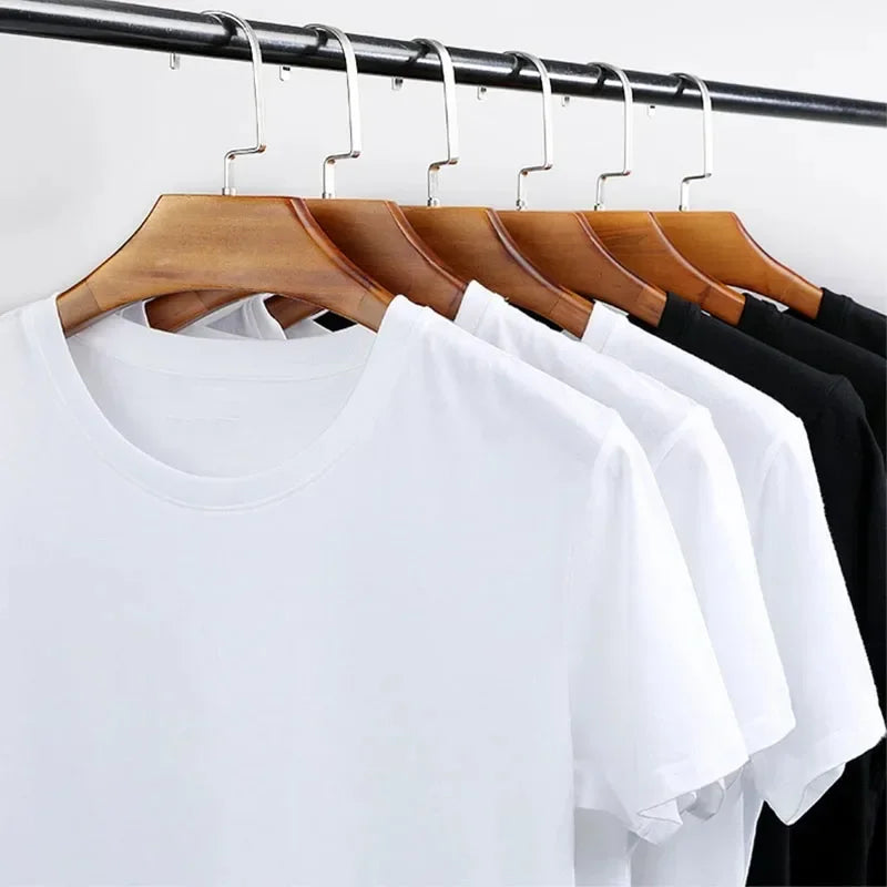 Men's Oversized Hip Hop Y2K Trend Short Sleeve American Retro Print T Shirt for Summer