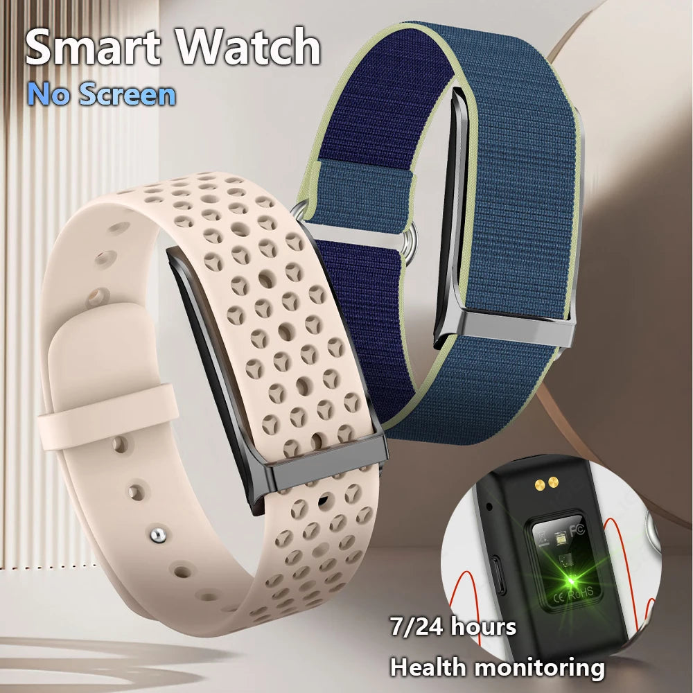 LIGE No Screen Smart Watch 20 Day Battery Life Blood Oxygen Pressure Monitoring Bracelet