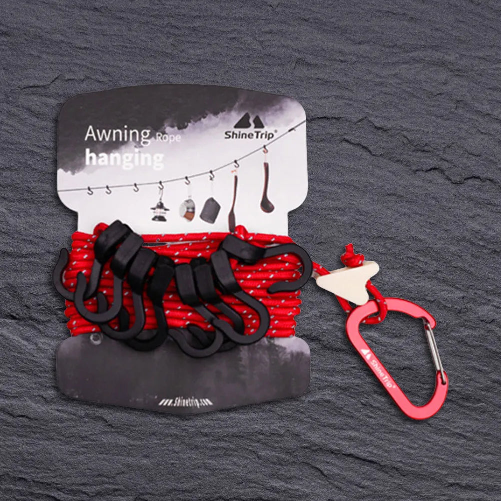 Multifunctional Camping Storage Strap Outdoor Clothesline for Hiking and Backpacking