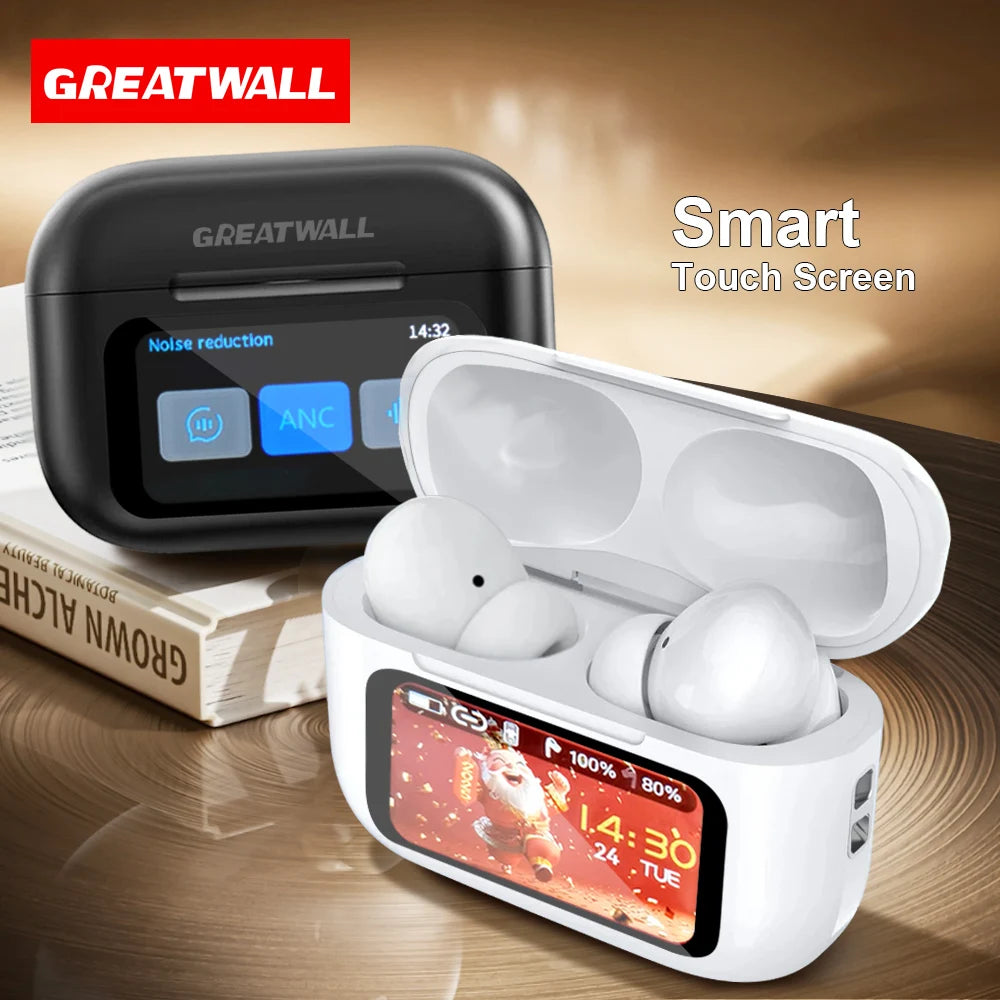 GREATWALL Wireless Bluetooth Earphones with ANC Noise Reduction and HD Mic for Gamers
