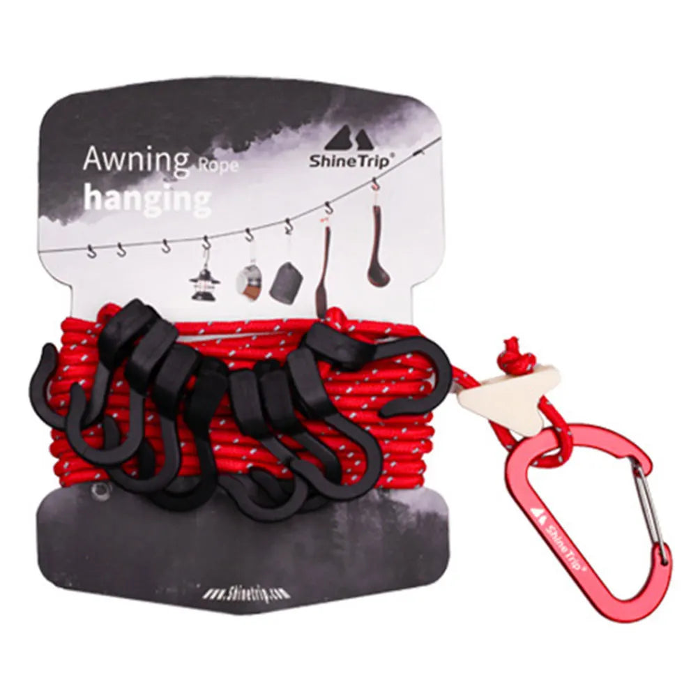 Multifunctional Camping Storage Strap Outdoor Clothesline for Hiking and Backpacking