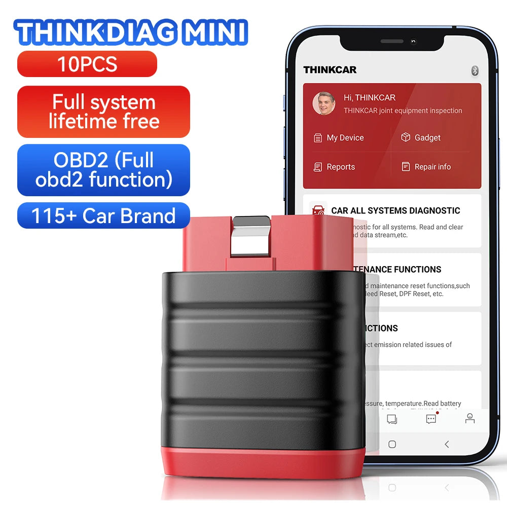 Thinkcar ThinkDiag Mini OBD2 Scanner All System Diagnostic Tool with Free Lifetime Updates