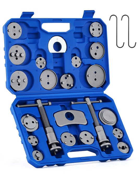 OMT 24Pcs Universal Disc Brake Caliper Tool Kit Heavy Duty Piston Pad Wind Back Set