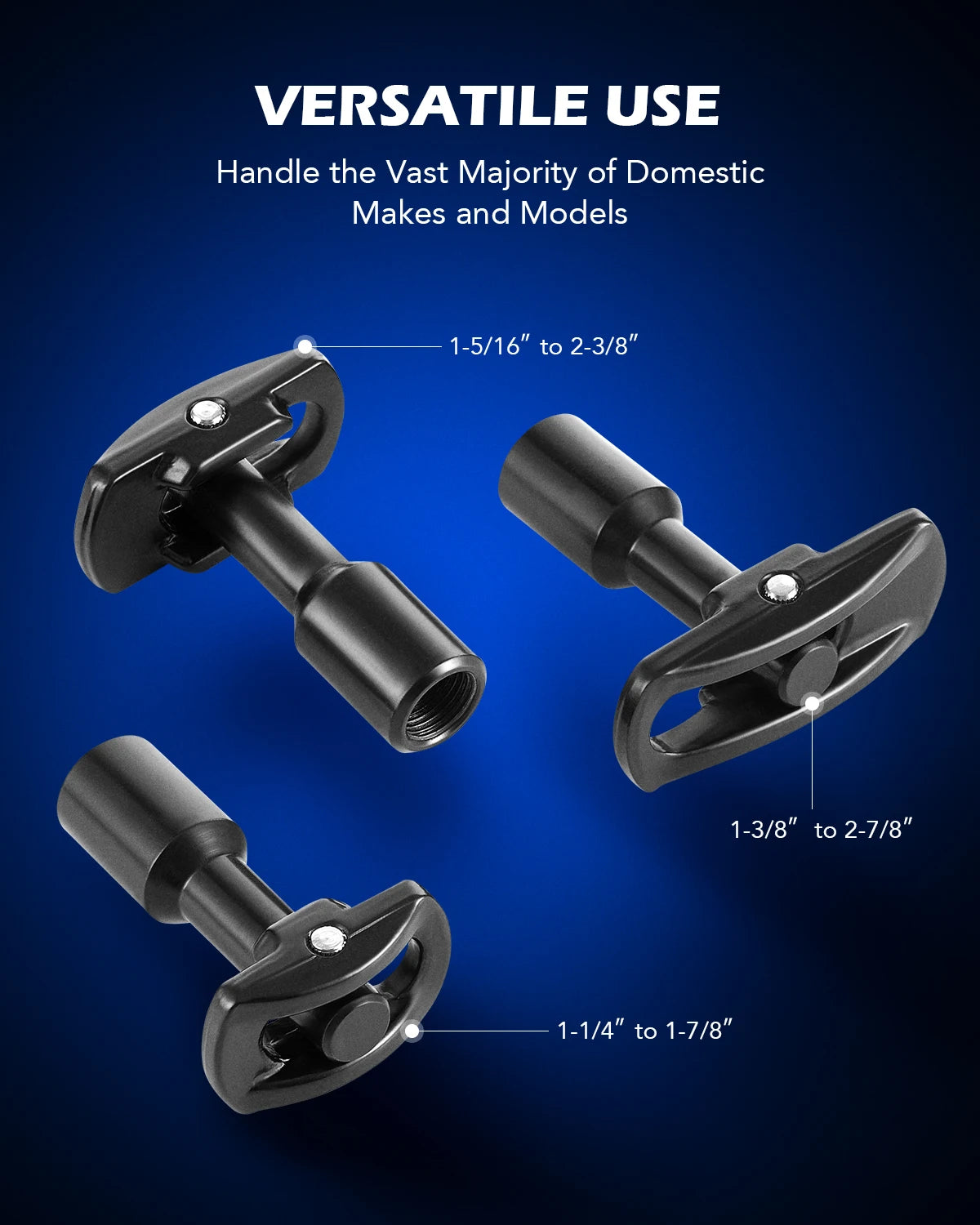 OMT 8 Piece Rear Axle Seal Bearing Puller Set with Slide Hammer and Yoke Hook Adapters