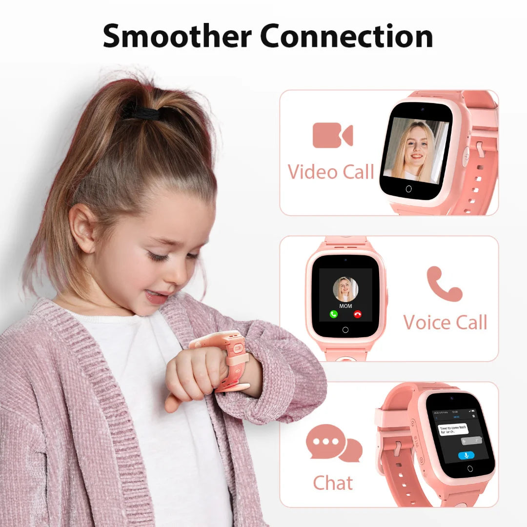 4G Smart Watch for Kids with Unlimited Talk Text GPS Camera and Class Mode