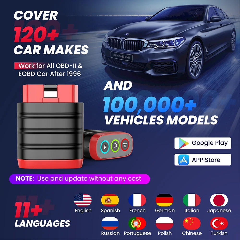 Thinkcar ThinkDiag Mini OBD2 Scanner All System Diagnostic Tool with Free Lifetime Updates