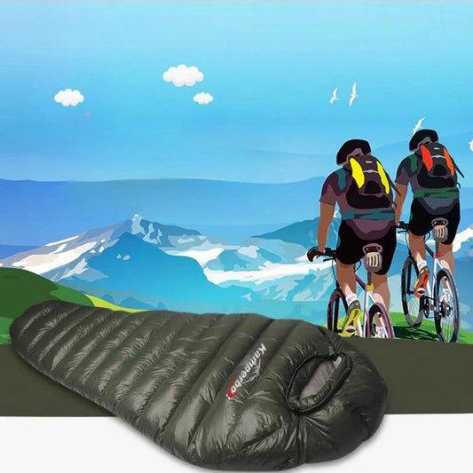 Kamperbox Outdoor Down Sleeping Bag for Winter Camping Warm Waterproof Travel Comfort