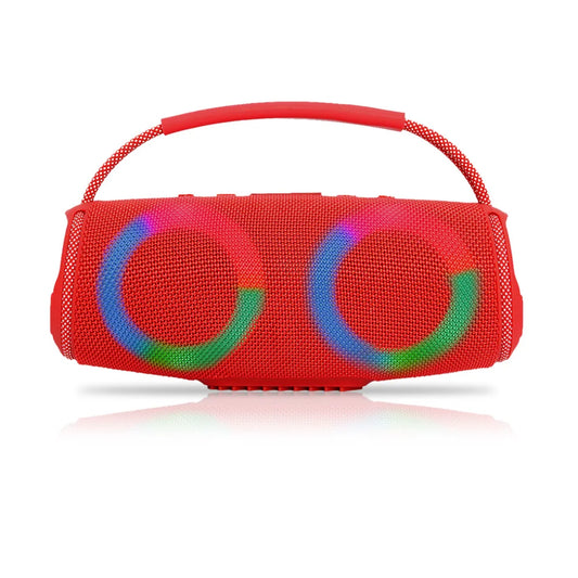 Powerful Bluetooth Speaker with LED Light Portable Outdoor Sound Box Dual Subwoofers