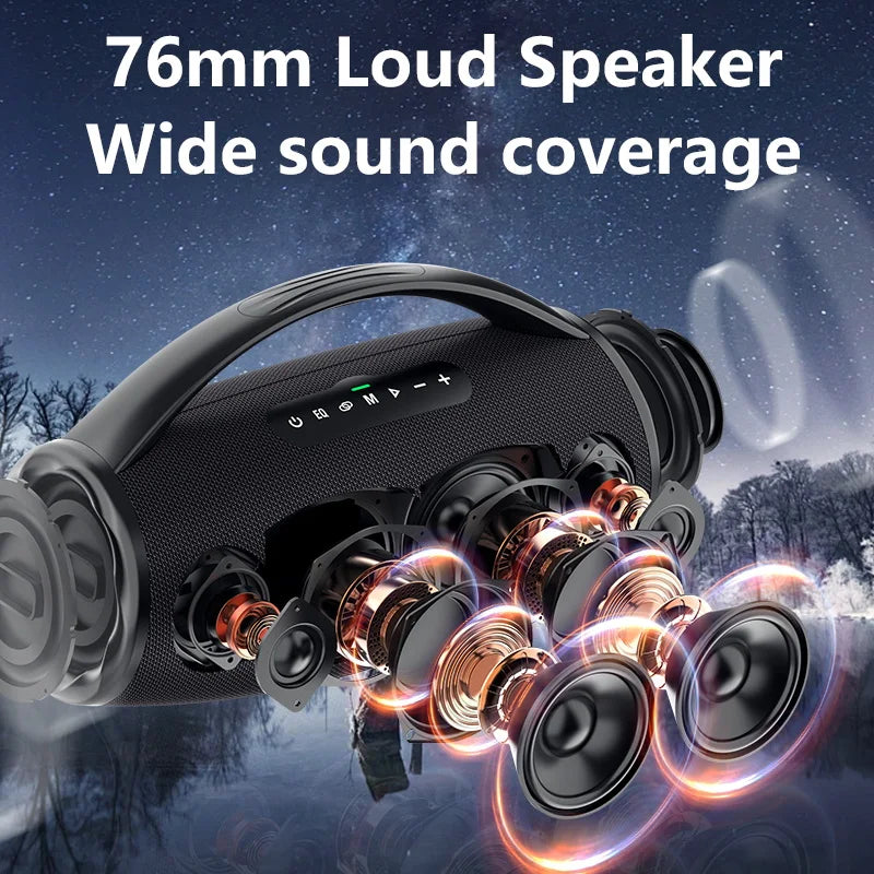 Zealot S97 80W Wireless Outdoor Subwoofer Speaker with HiFi Sound and Fast Charging