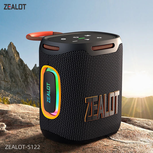 Zealot S122 Bluetooth Speaker IPX6 Waterproof 25W HiFi Sound 20H Playtime TWS Pairing