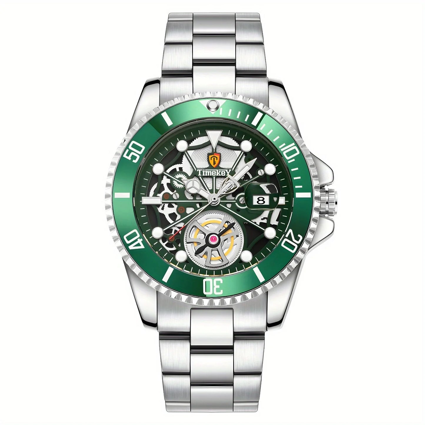 Men's Quartz Watch with Rotating Bezel Luxury Design for Business and Daily Wear