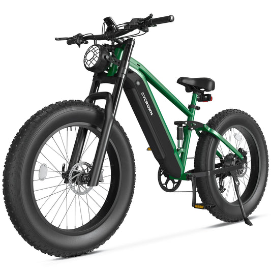 Cycrown Ultra 750W Electric Bicycle 48V 15Ah Dual Battery 26 Inch Fat Tire Off Road Bike