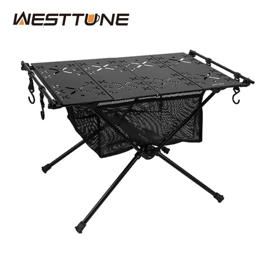 WestTune Lightweight Folding Camping Table with Storage Bag for Outdoor Picnics and BBQs