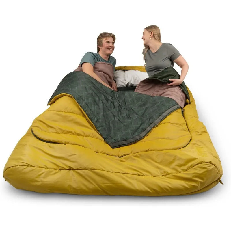 Kelty Tru Comfort Doublewide 20 Degree Sleeping Bag for Couples and Family Camping