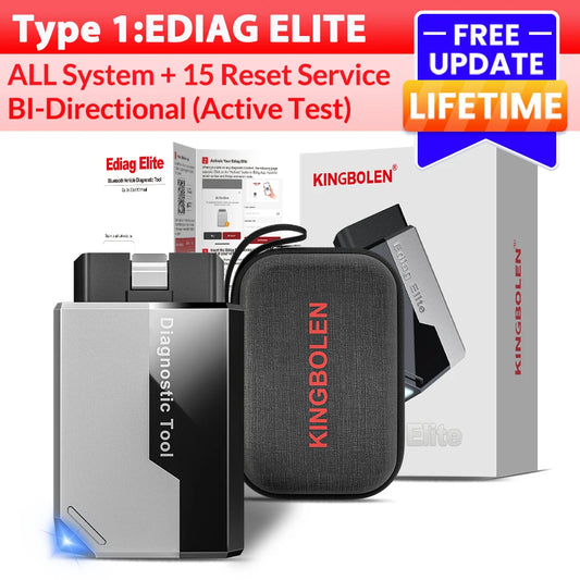 Hot KingBolen Ediag Elite OBD2 Scanner Lifetime Free Updates Bi-Directional All System Tool