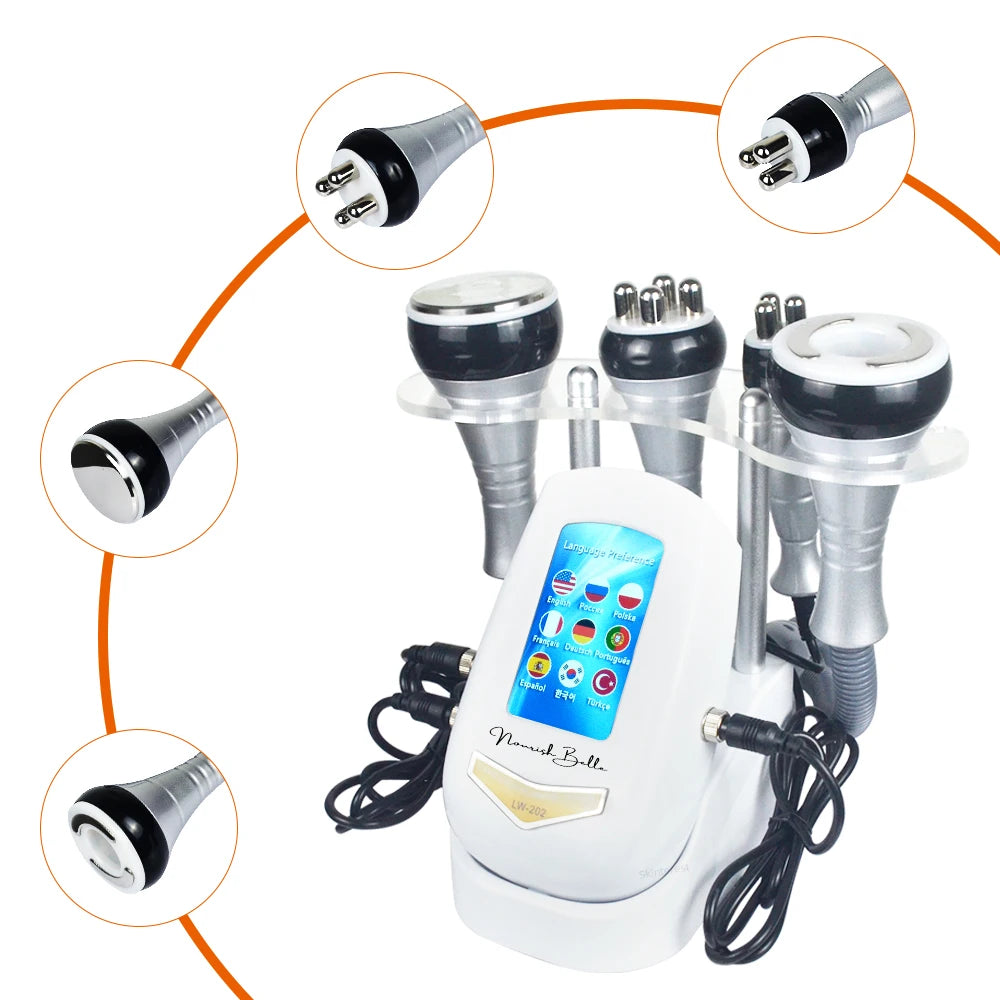 4 In 140K Cavitation Ultrasonic Body Slimming Machine Beauty Device for Skin Tightening