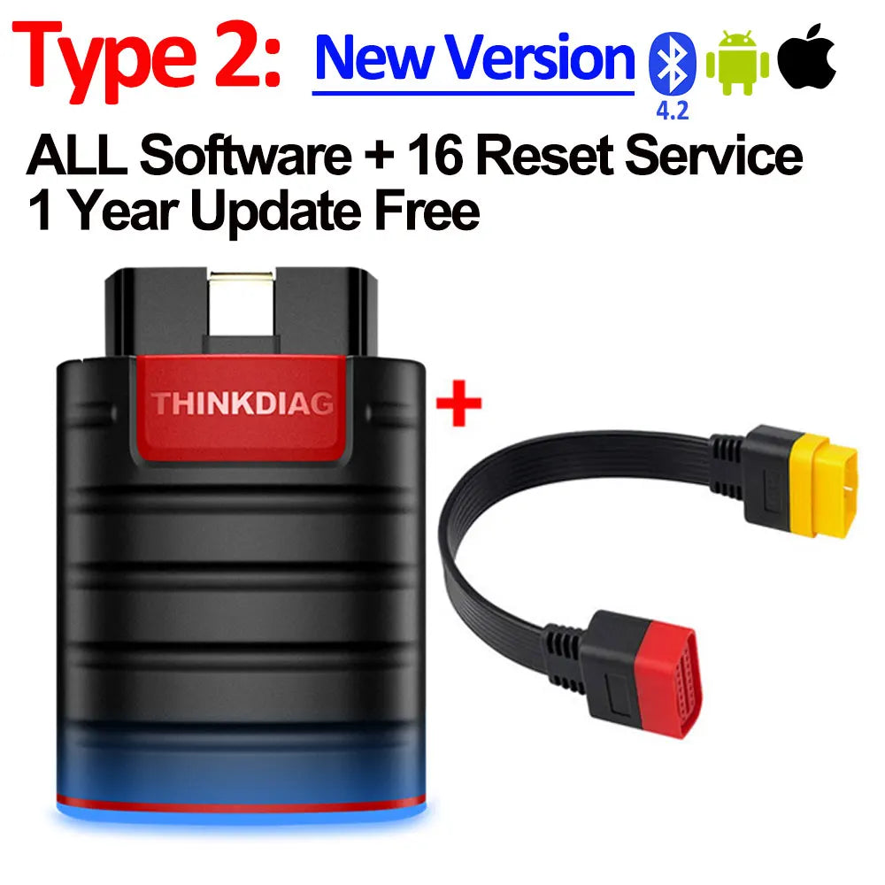 THINKCAR Thinkdiag Hot Version OBD2 Diagnostic Tool with Full System 16 Reset Service