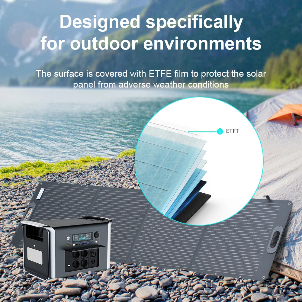 Camping Portable Power Station Solar Generator 1000W 2000W with LiFePO4 Battery