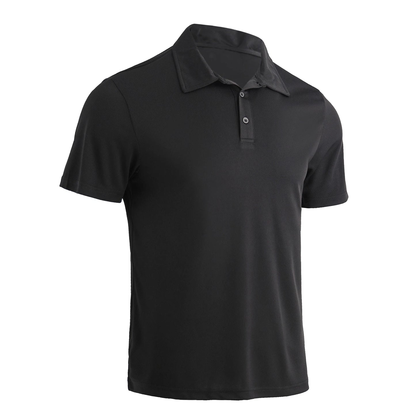 5-Piece Men's Summer Solid Color Polo Shirt Set Breathable Quick Dry Short Sleeves