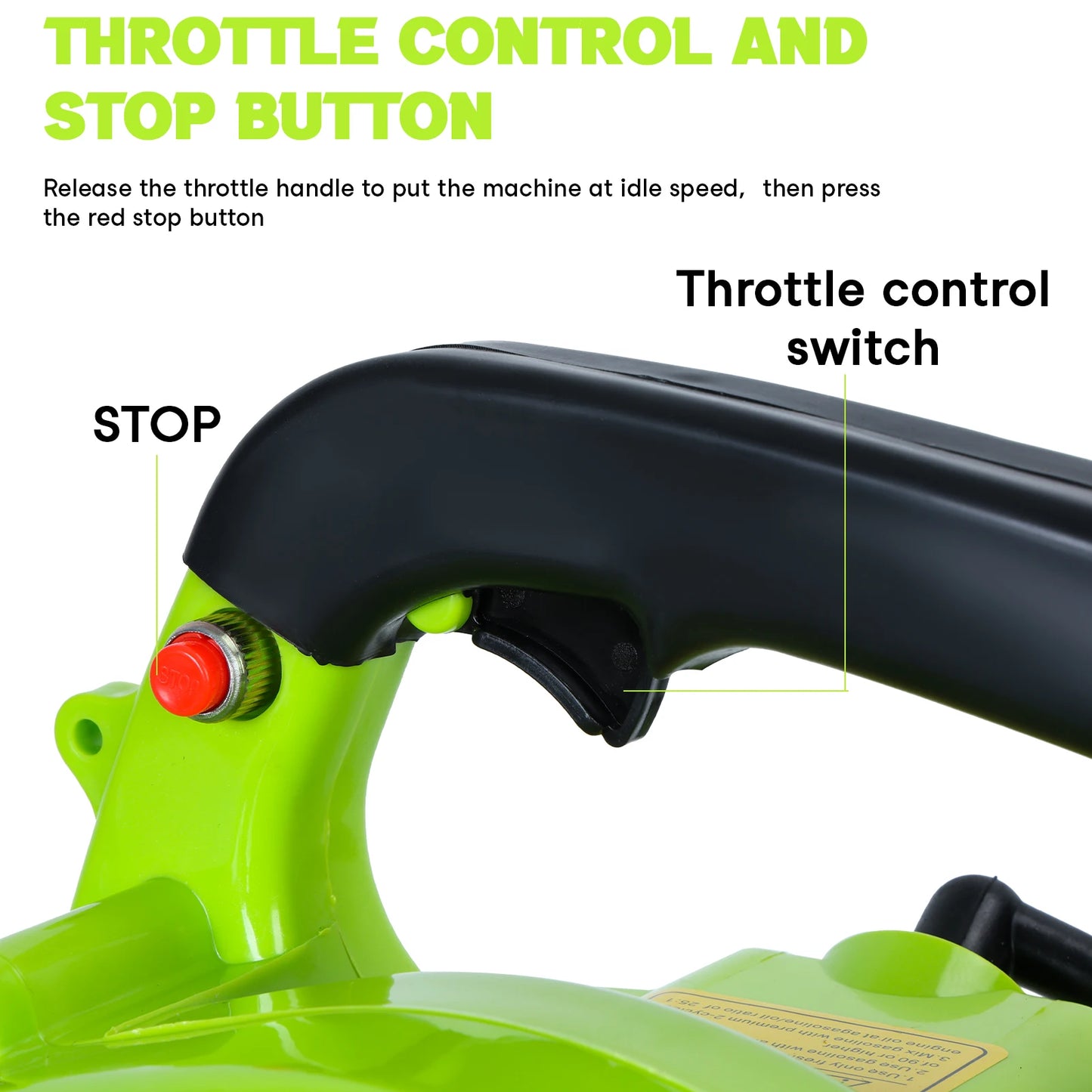 26cc Gas Powered Handheld Leaf Blower for Powerful Lawn Care and Efficient Clearing