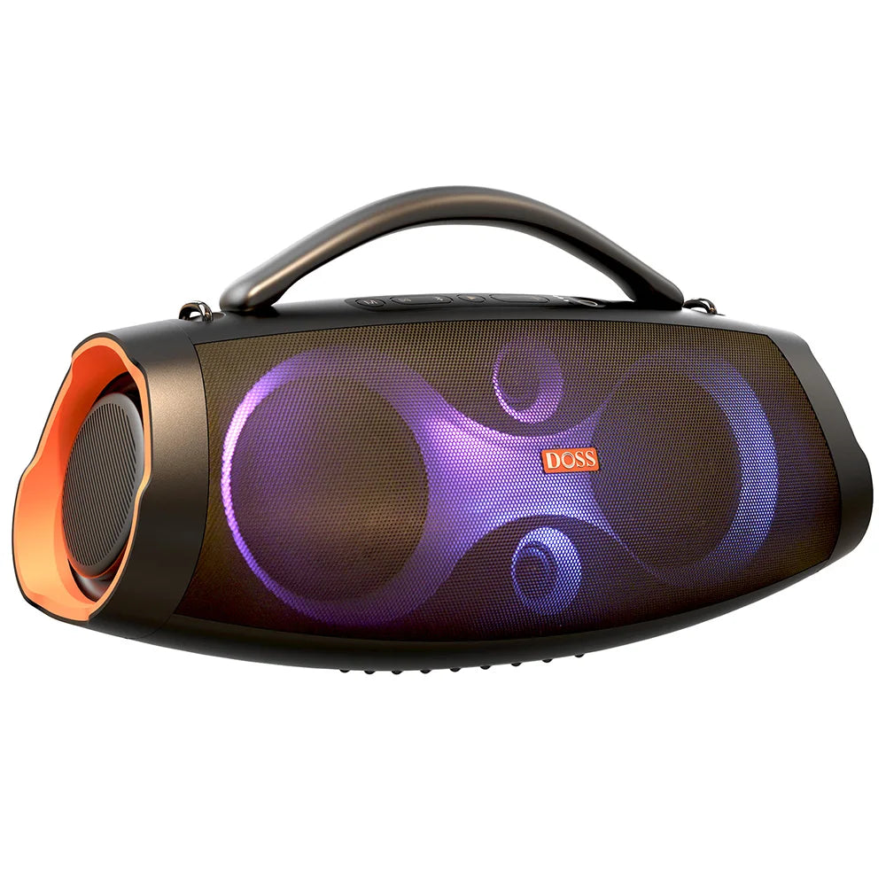 DOSS Portable Bluetooth Speaker 120W Powerful Sound IPX6 Waterproof Outdoor Subwoofer