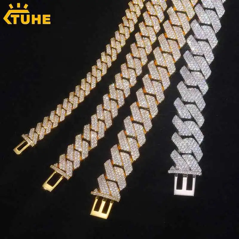 High Quality Hiphop Rock Miami Curb Link Necklace for Men 9mm to 25mm Stylish Jewelry