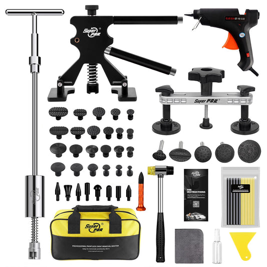 Professional PDR Car Paintless Dent Repair Kit with Auto Dent Puller Tools