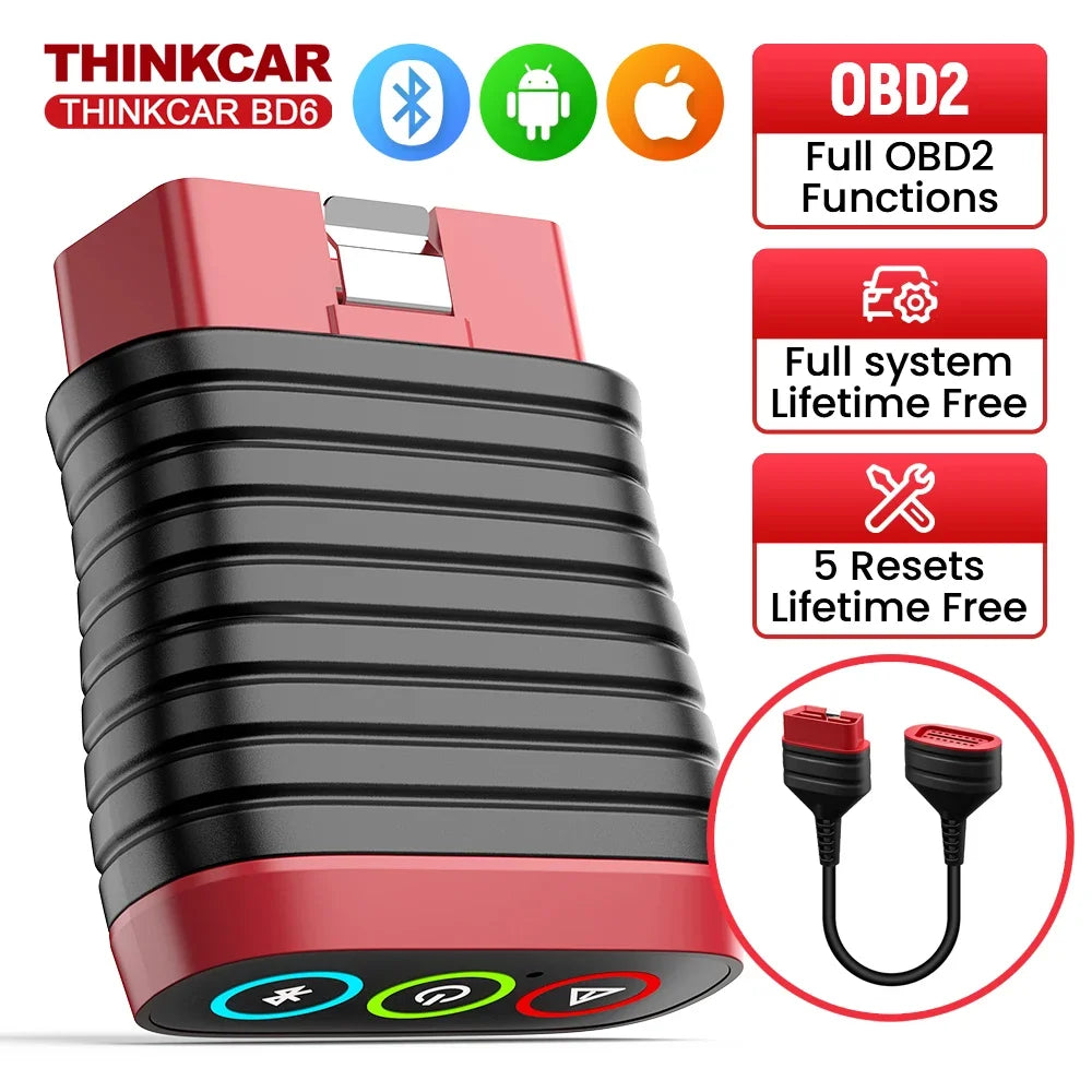 Lifetime Free Update THINKCAR BD6 OBD2 Scanner Bluetooth All System Diagnostic Tool