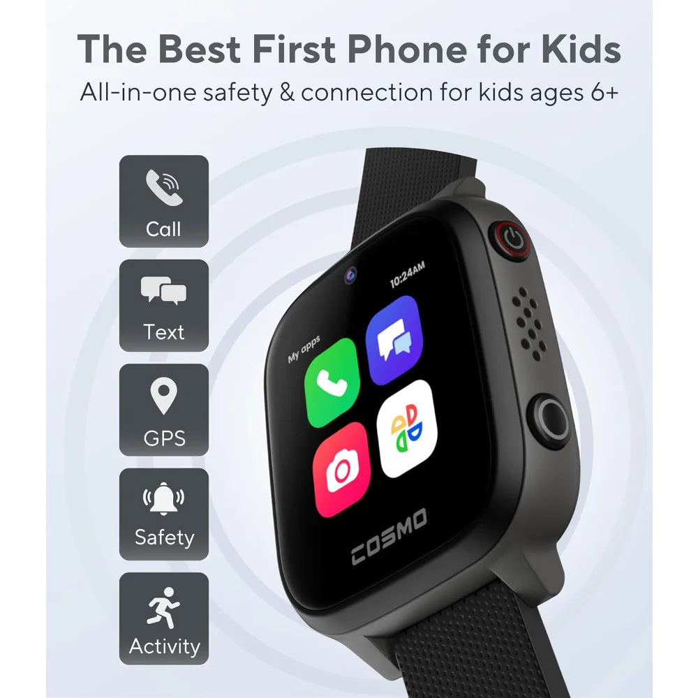 Kids Smart Watch by Cosmo with GPS Tracker Calls Texts Activity School Lock and SOS Alerts