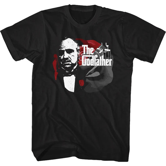 Fashion Summer Men's Short Sleeve Godfather Corleone Retro T-Shirt for Classic Film Fans