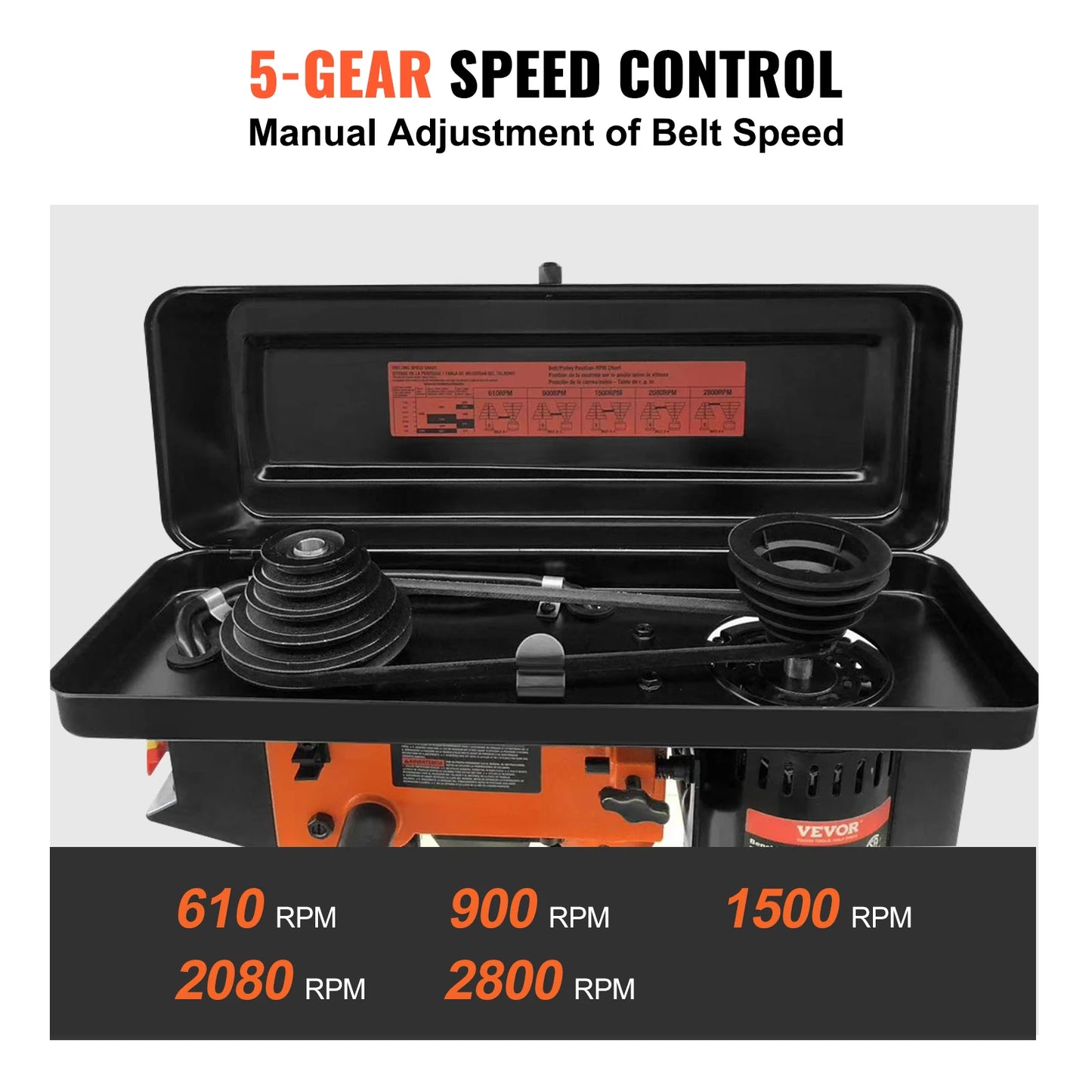 SucceBuy Tabletop Drill Press 3.2Amp 120V 5 Speed Settings 10'' Swing, Comes with Laser Pointer Illumination Light for Wood Work