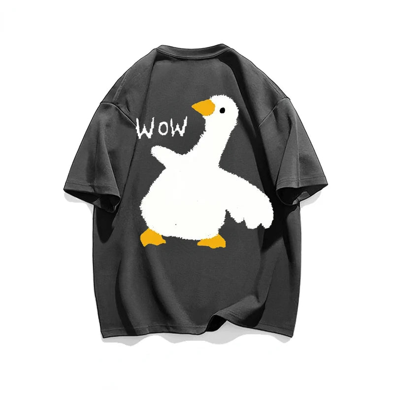 Question Mark Goose Summer Men's Short Sleeve T-Shirt Casual Party Top Fashion Tee