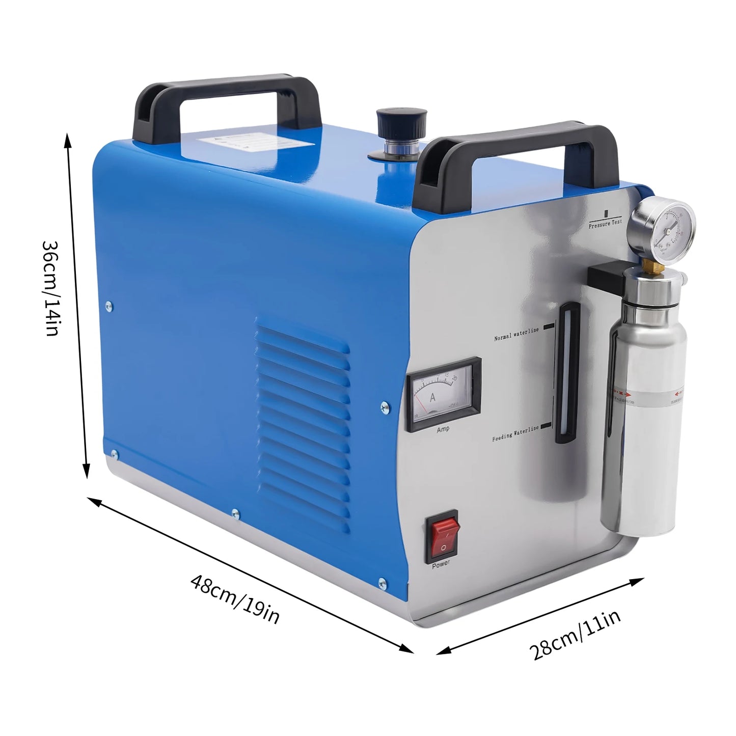 95L H180 Oxygen Hydrogen HHO Gas Flame Generator Polishing Machine 400W EU US Plug