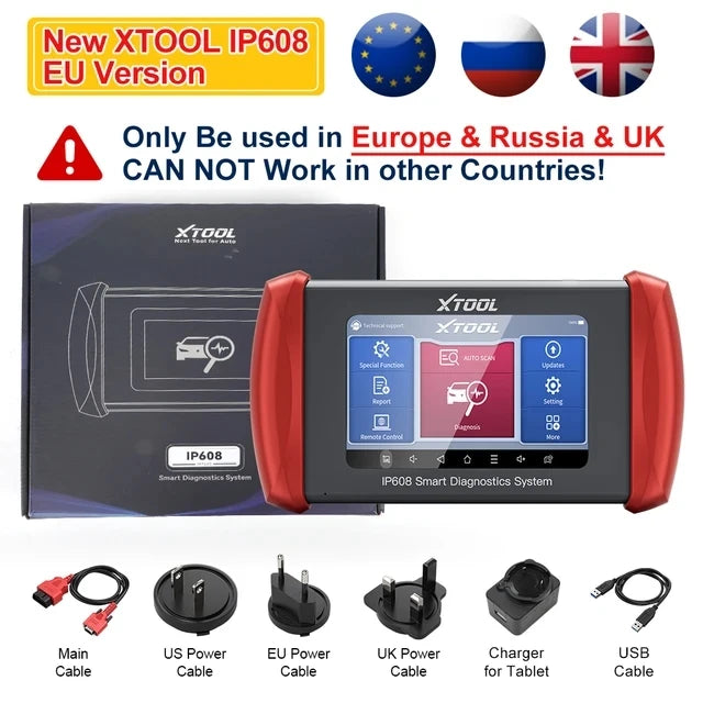 XTOOL InPlus IP608 Automotive Scanner with 30 Plus Functions and Free Updates