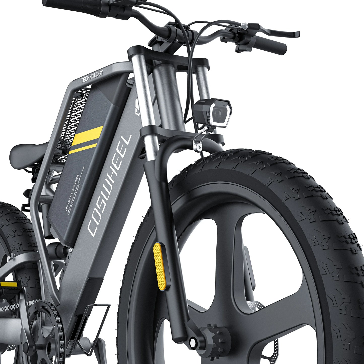 COSWHEEL T26 Electric Mountain Bike 1000W 48V 25AH Fat Tire Off Road Bicycle