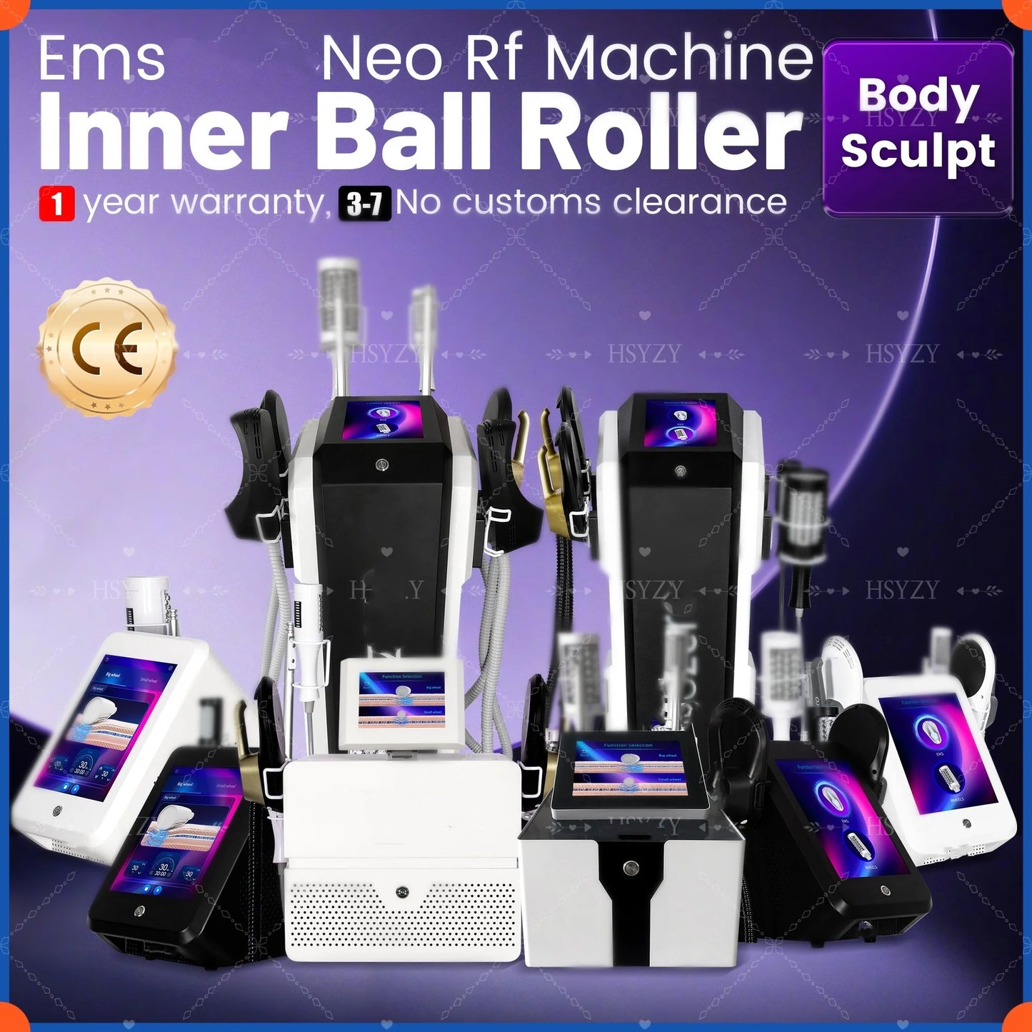 Hi-emt Emszero Neo RF Body Sculpt Machine with 360 Degree Rolling for Cellulite Reduction