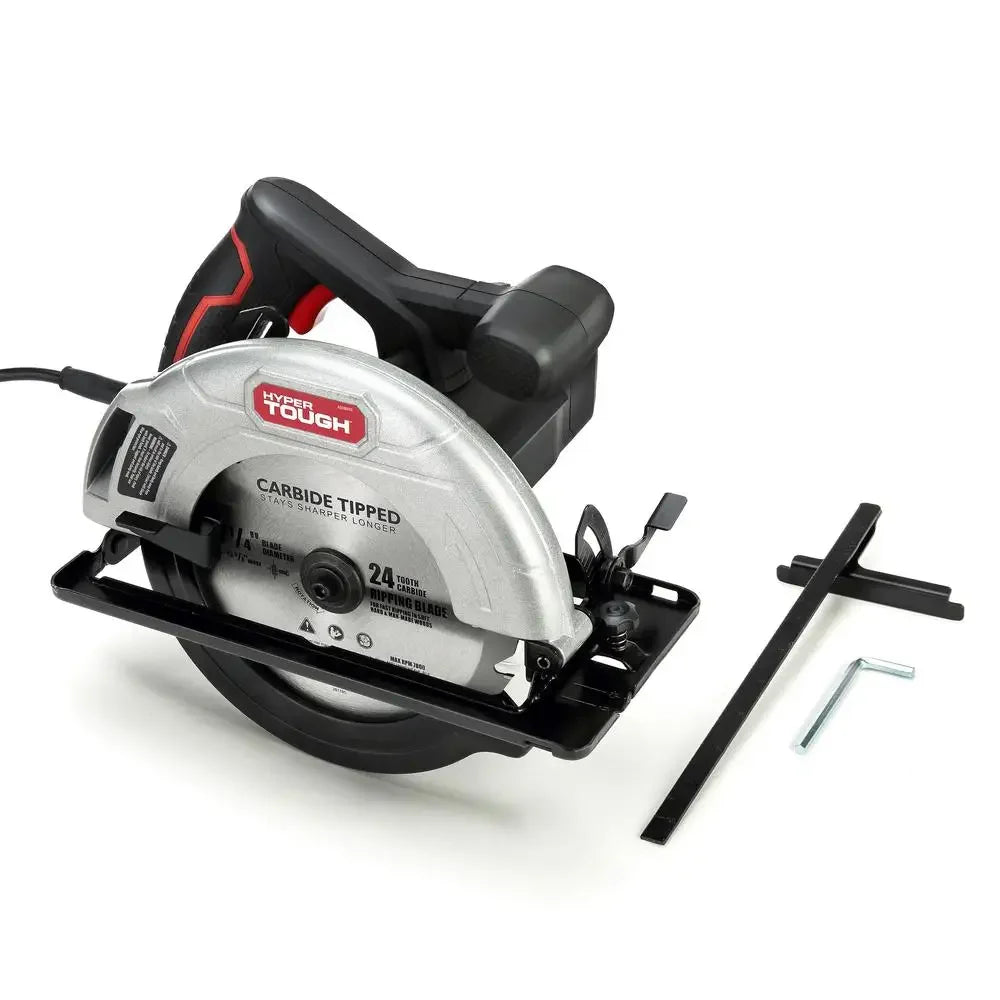 12 AMP Circular Saw with Adjustable Bevel and Rip Fence for Home DIY Projects