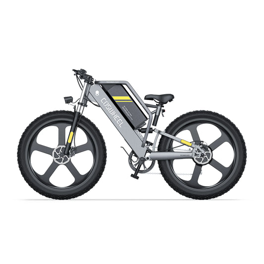 COSWHEEL T26 Electric Mountain Bike 1000W 48V 25AH Fat Tire Off Road Bicycle